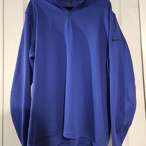 Nike Golf DRI-FIT Blue Quarter-Zip Pullover XXL
